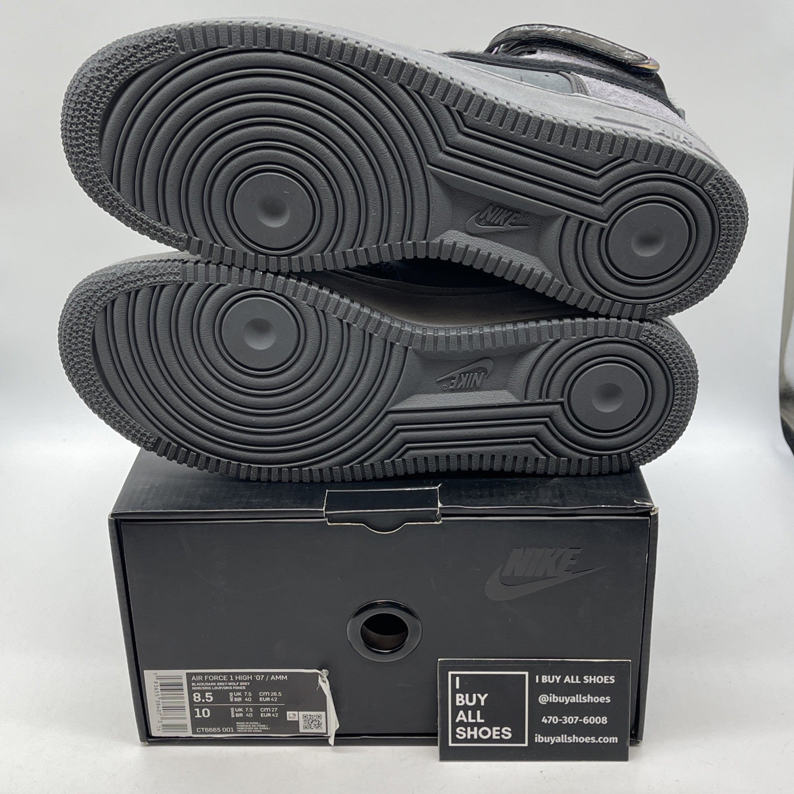 Size 8.5 - Nike A Ma Maniére x Air Force 1 High Hand Wash Cold (CT6665-001)