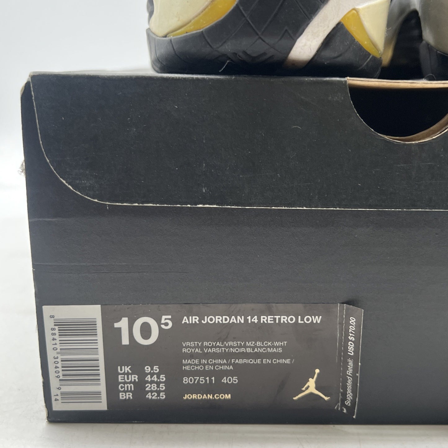 Size 10.5 - Air Jordan 14 Retro 2015 Low Laney (807511-405)
