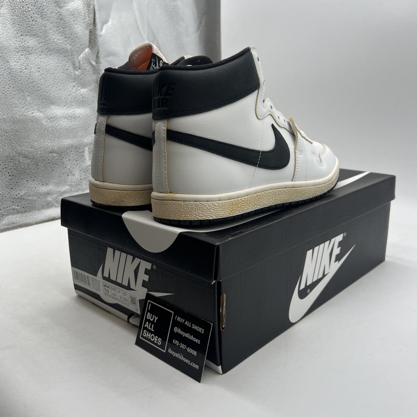 Size 10 - Air Jordan A Ma Maniére x Jordan Air Ship PE SP White Black