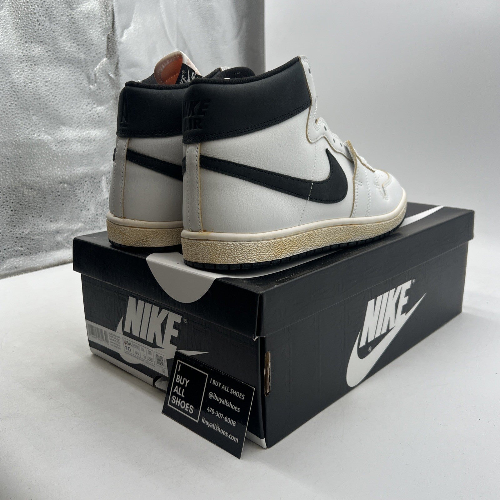 Size 10 - Air Jordan A Ma Maniére x Jordan Air Ship PE SP White Black