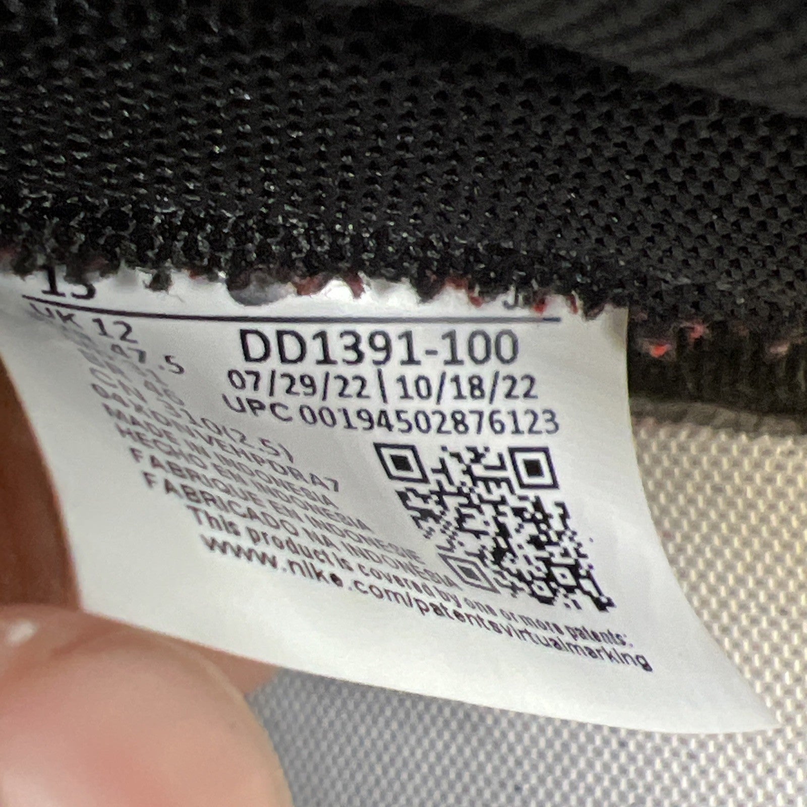 Size 13 - Nike Dunk Low Black White (DV1391-100)