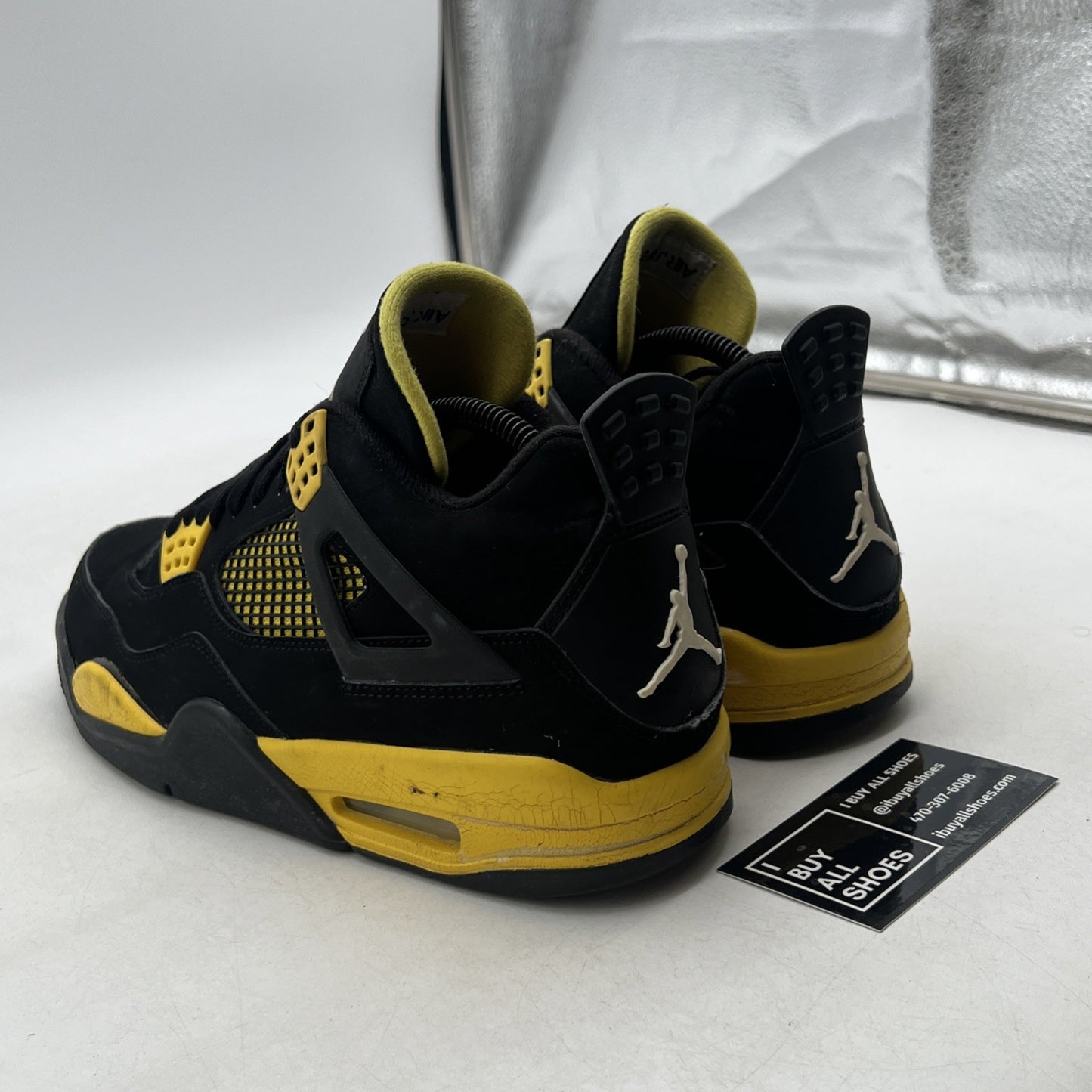Size 8 - Air Jordan 4 Retro Low Thunder (308497-008)