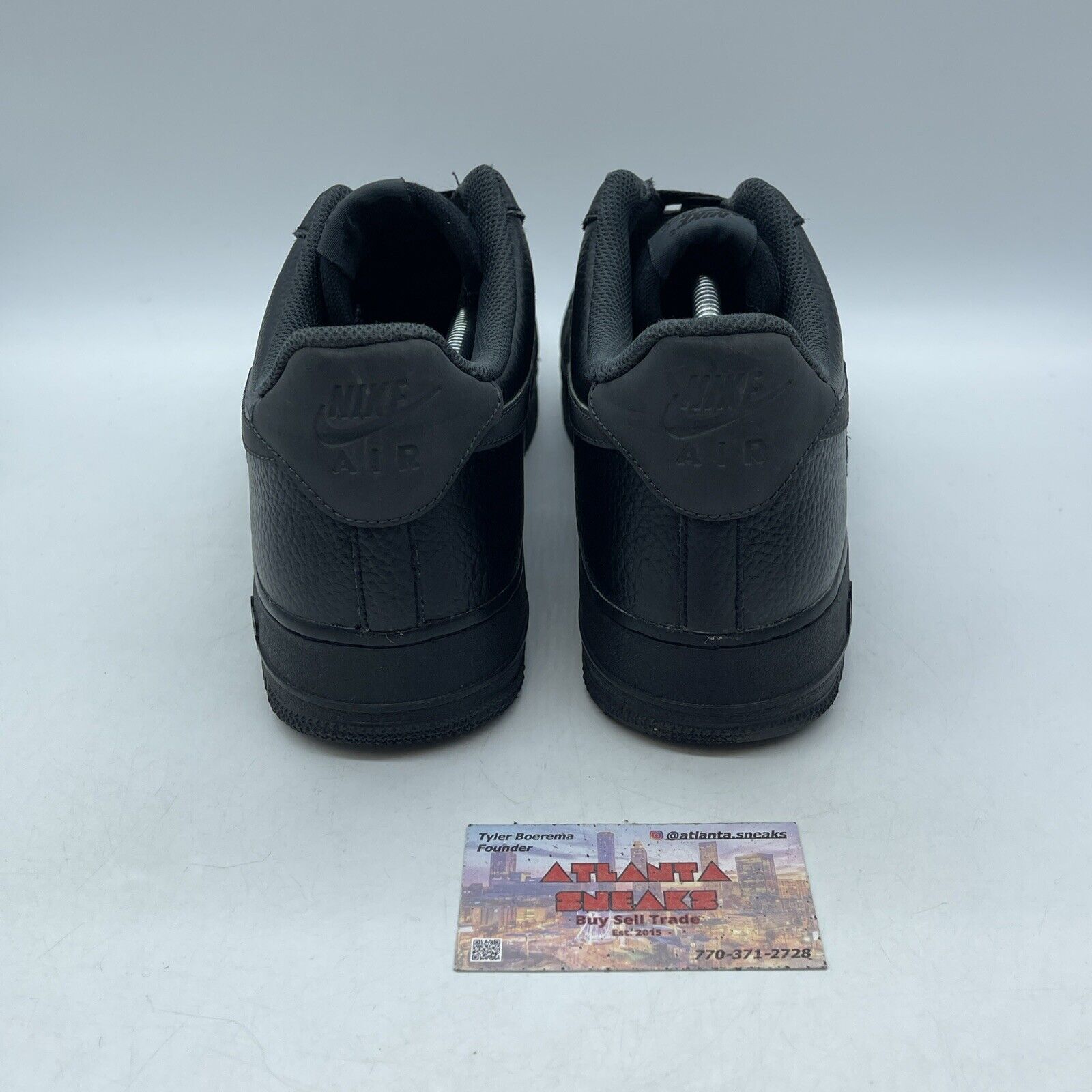 Size 12 - Nike Air Force 1 Low Anthracite Black Suede Leather (CI0059-001)