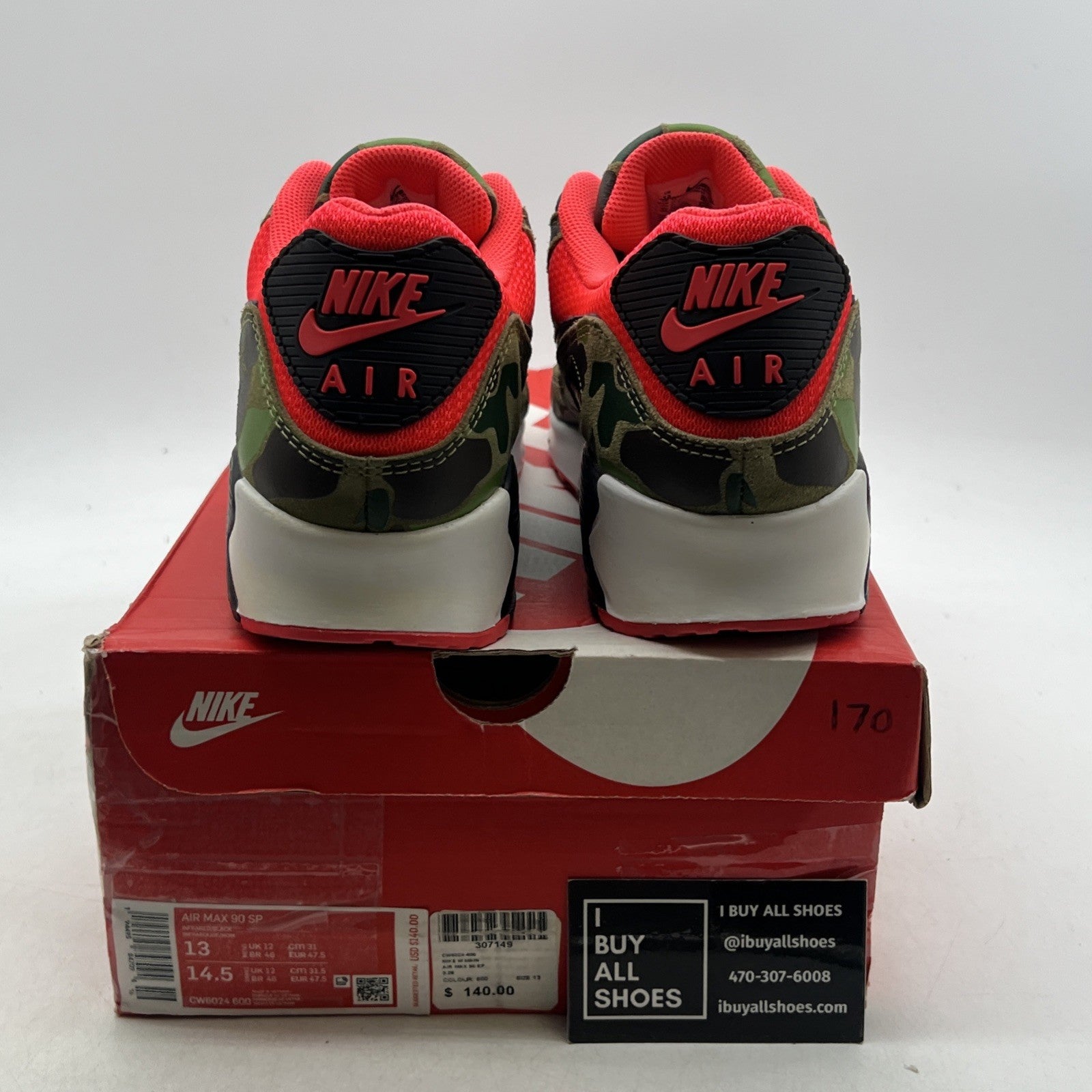 Size 13 - Nike Air Max 90 SP 2020 Reverse Duck Camo (CW6024-600)