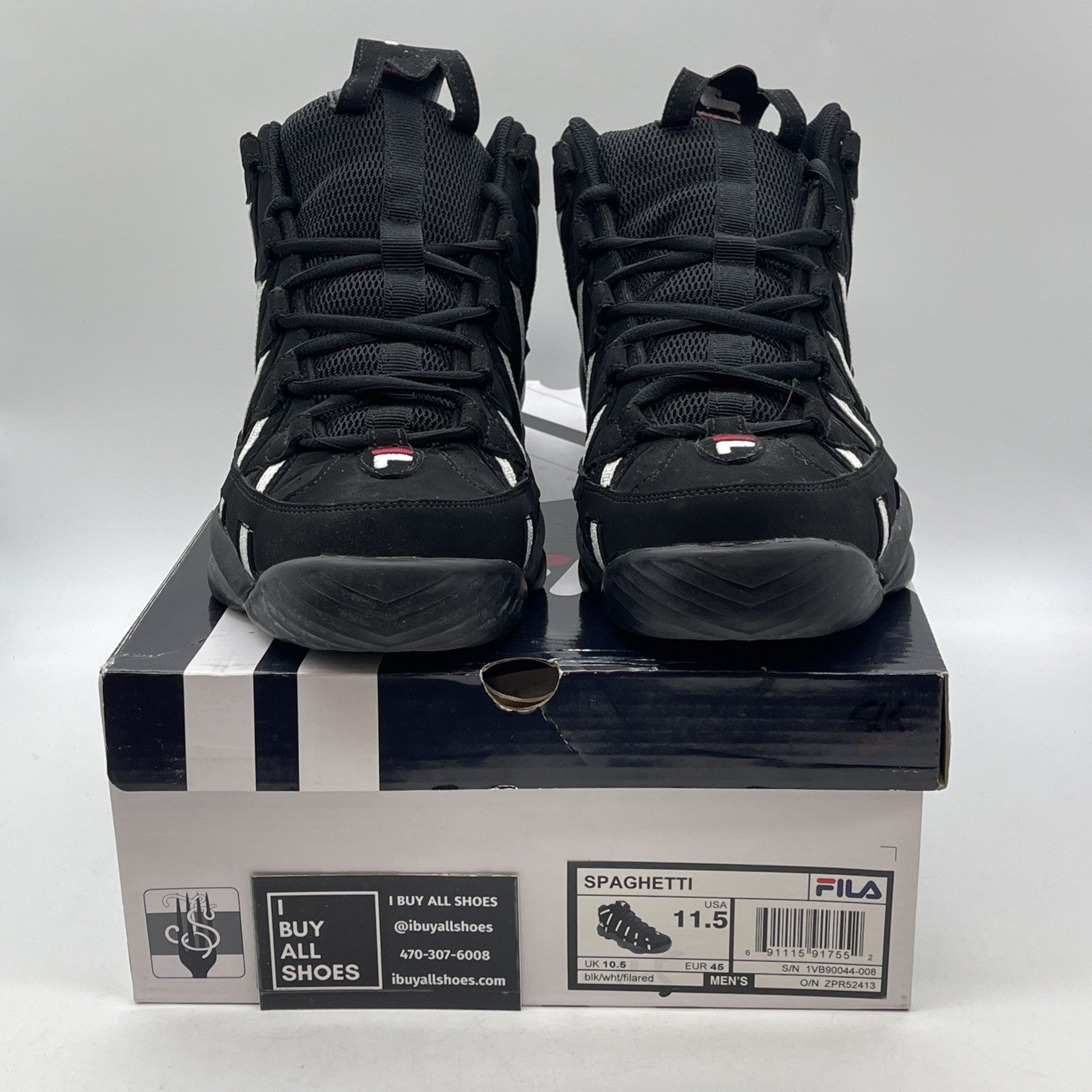 Size 11.5 - Fila Spaghetti White Stackhouse (1VB90045-008)