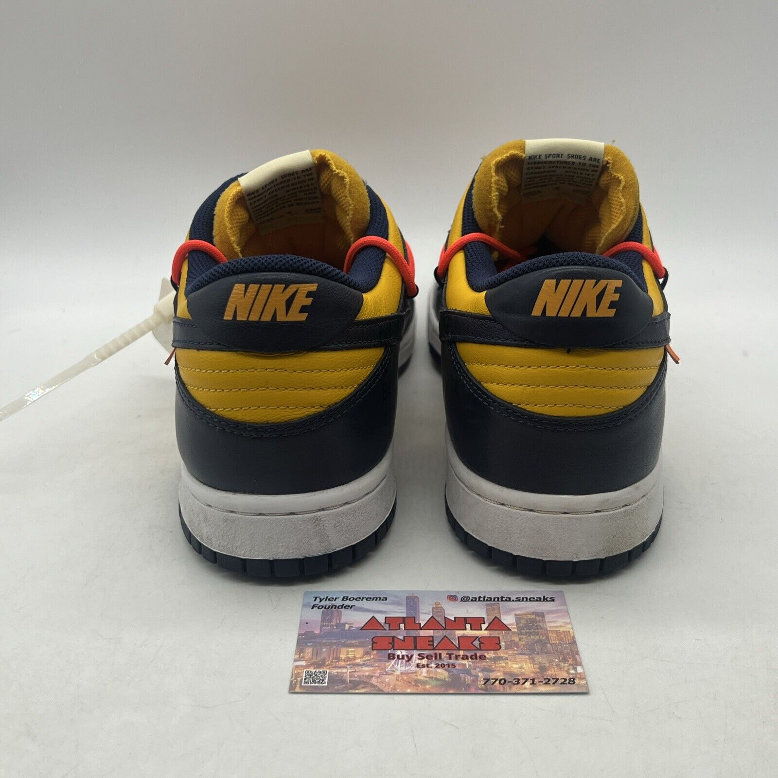 Size 12 - Nike Dunk Low x OFF-WHITE University Gold 2019 Yellow Navy CT0856-700