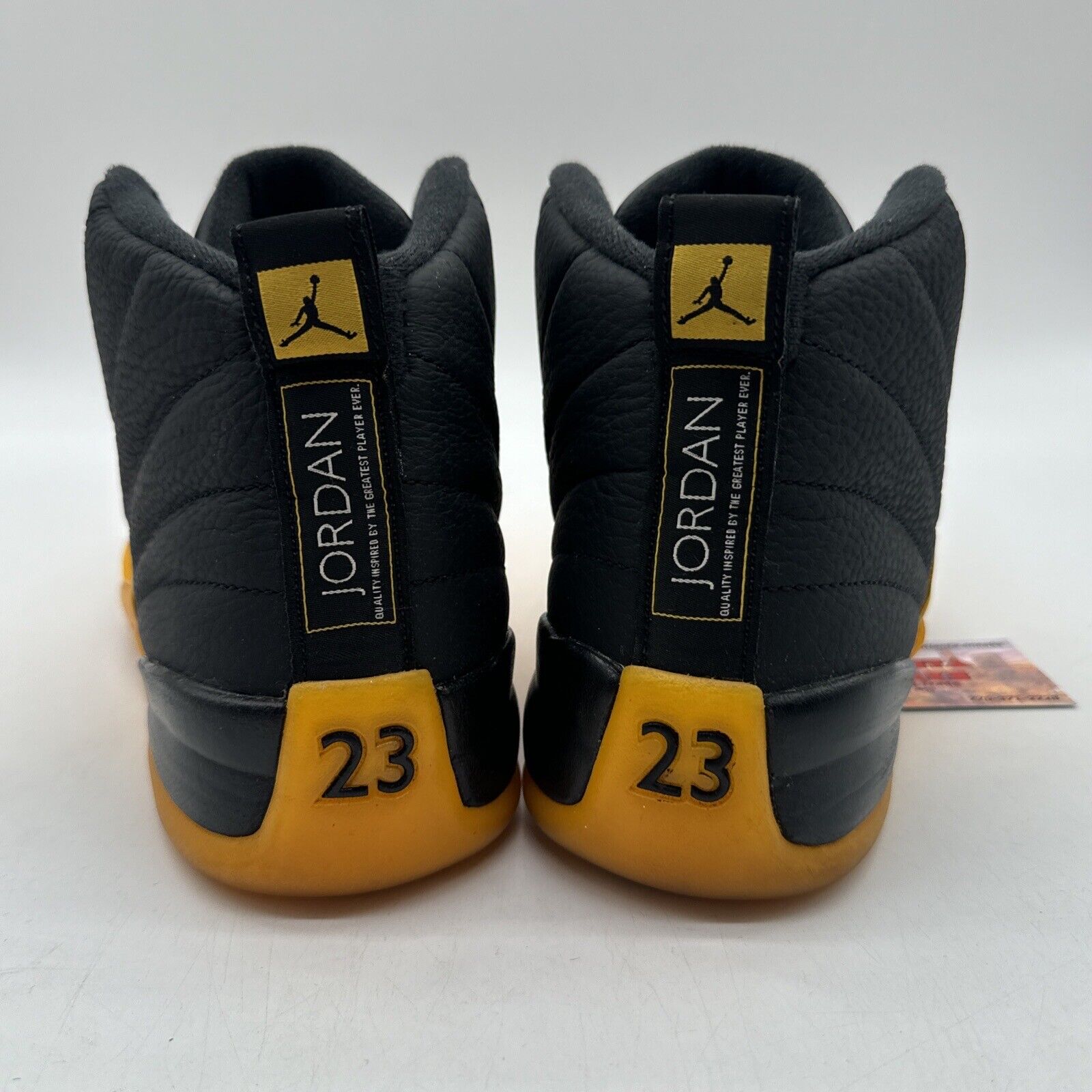 Size 11.5 - Jordan 12 Retro University Gold 2020 Black Leather Jumpman Steelers