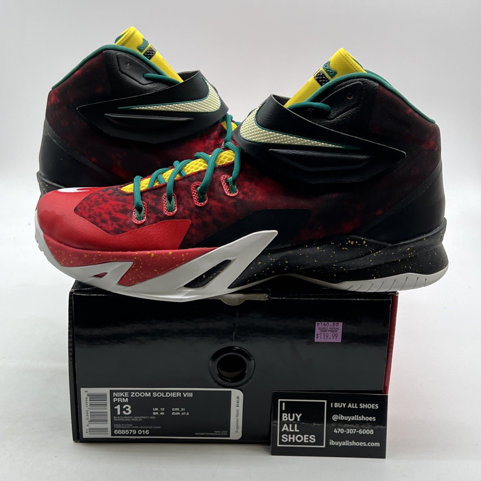 Size 13 - Nike Zoom Soldier 8 Prm Christmas (688579-016)