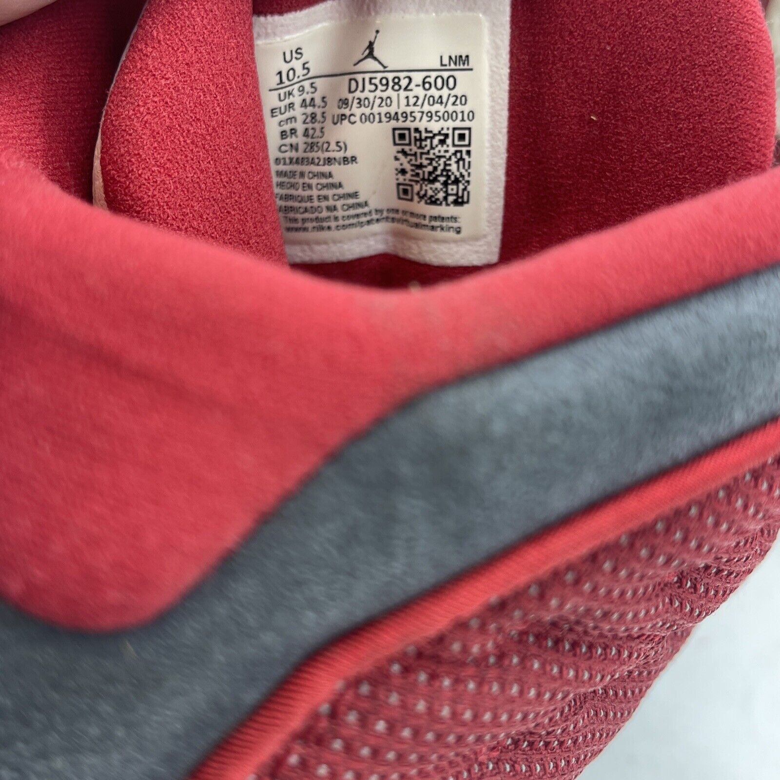 Size 10.5 - Jordan 13 Red Flint White Grey Suede Leather (DJ5982600)