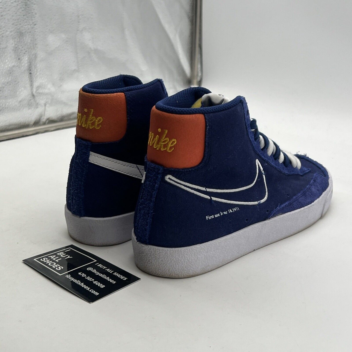Size 8 - Nike Blazer '77 Mid First Use - Deep Royal Blue (DC3433-400)