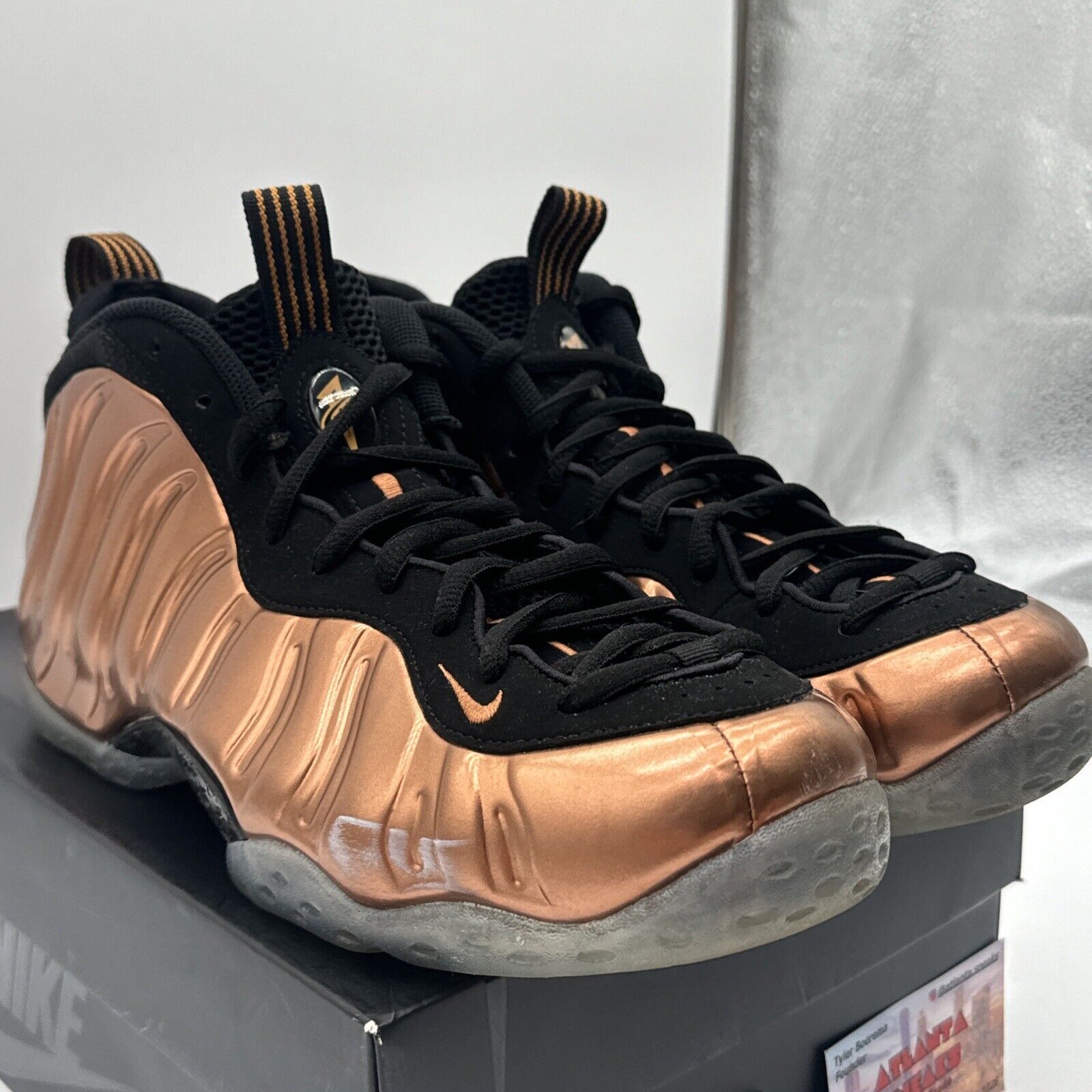 Size 9.5 - Nike Air Foamposite One Copper 2017 Carbon Icy Soles OG Box