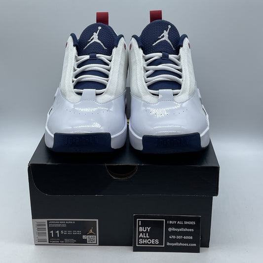 Size 11.5 - Jordan Max Aura 6 USA White Blue Suede Leather (FQ8298-100)