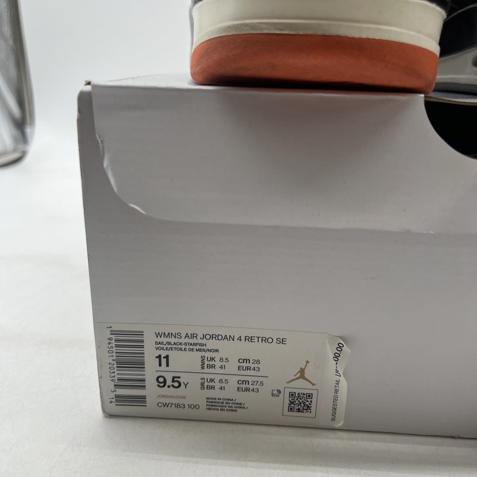 Size 11 - Air Jordan 4 Retro Starfish W (CW7183-100)