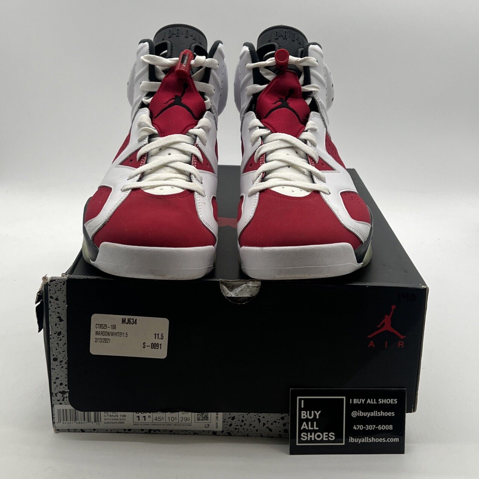 Size 11.5 - Air Jordan 6 Retro OG Mid Carmine (CT8529-106)