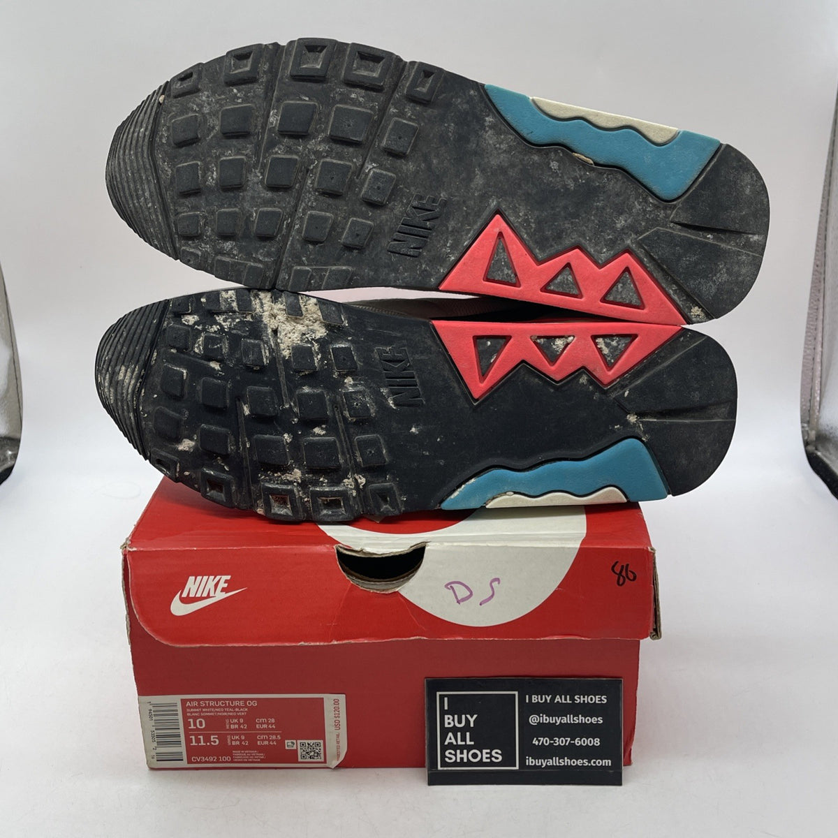Size 10 - Nike Air Structure Triax 91 OG 2021 Neo Teal (CV3492-100)