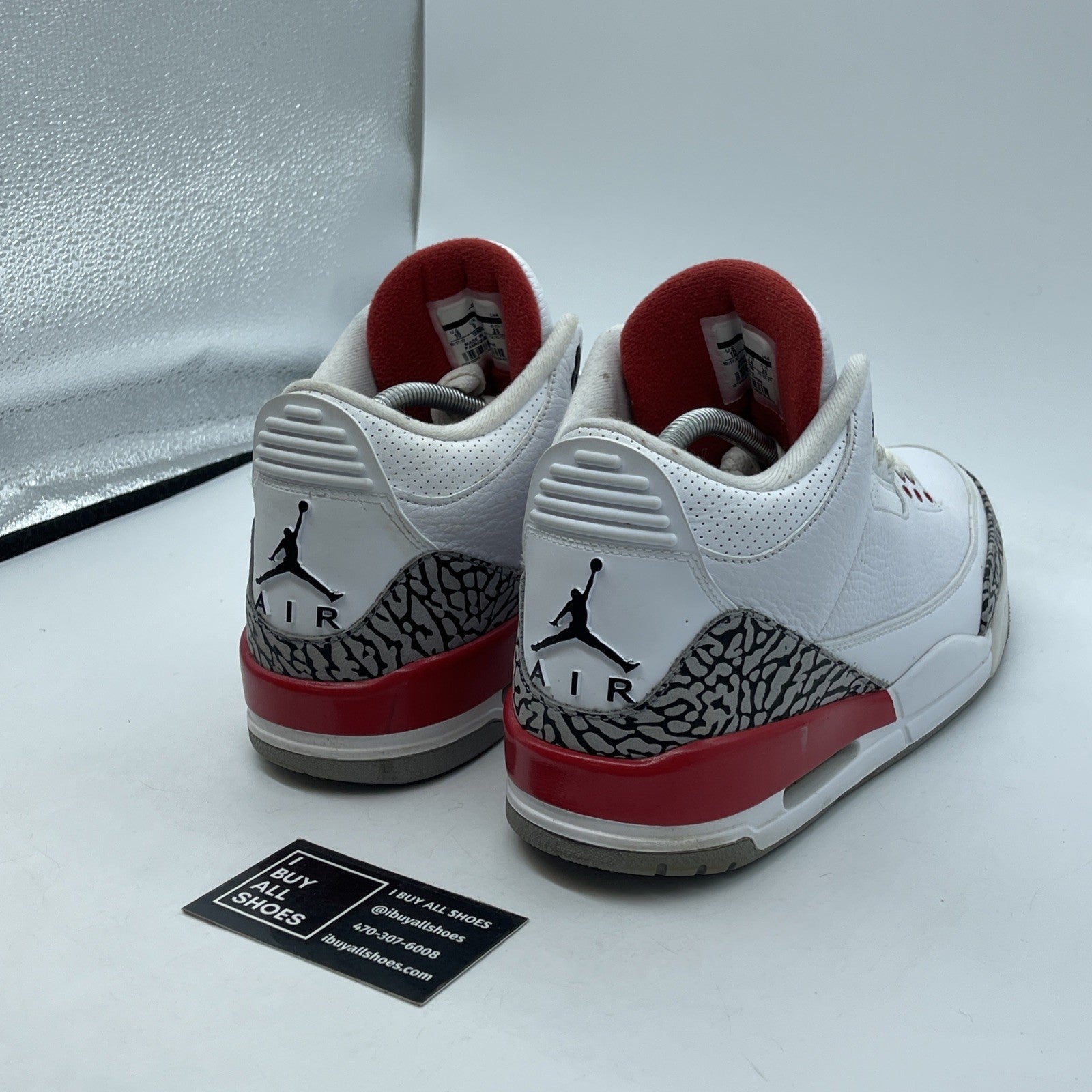 Size 10 - Jordan 3 Retro Hall of Fame 2018 Grey White Leather (136064-116)
