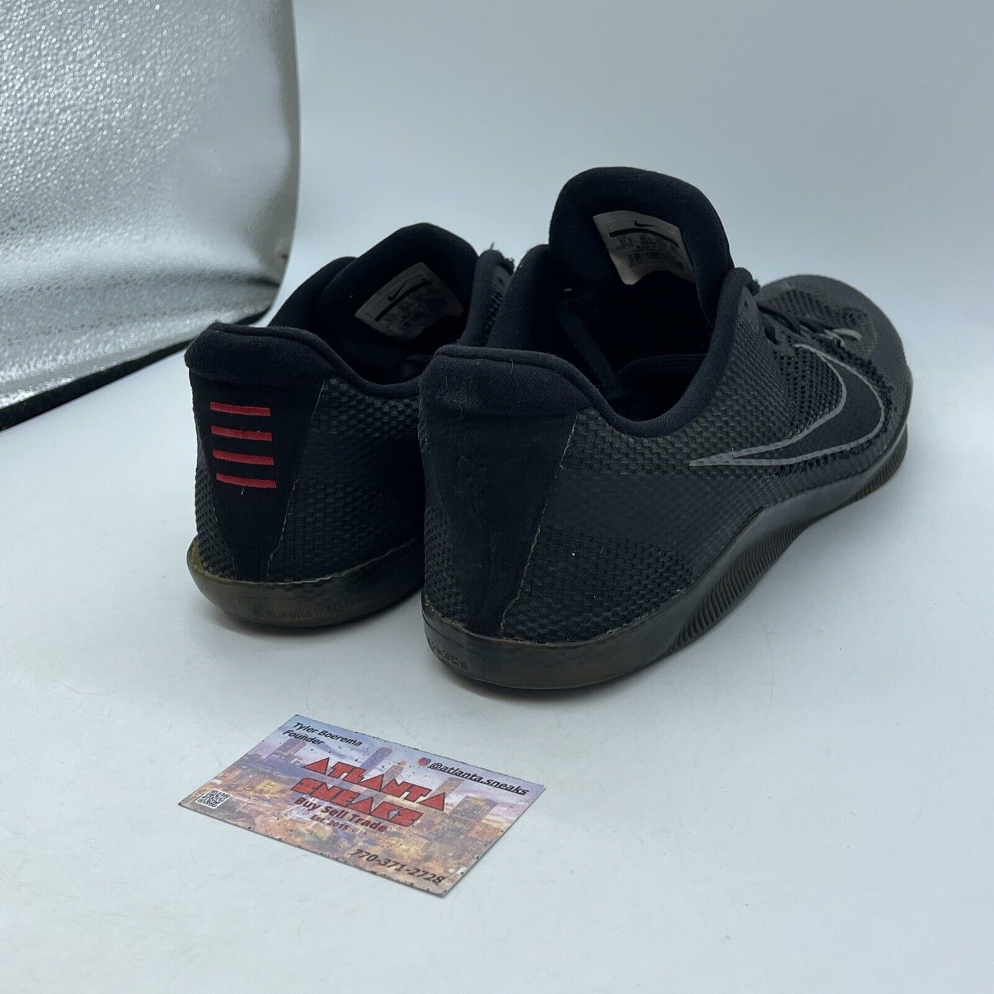 Size 11.5 - Nike Kobe 11 Dark Knight Black Red Suede Leather (836183-001)