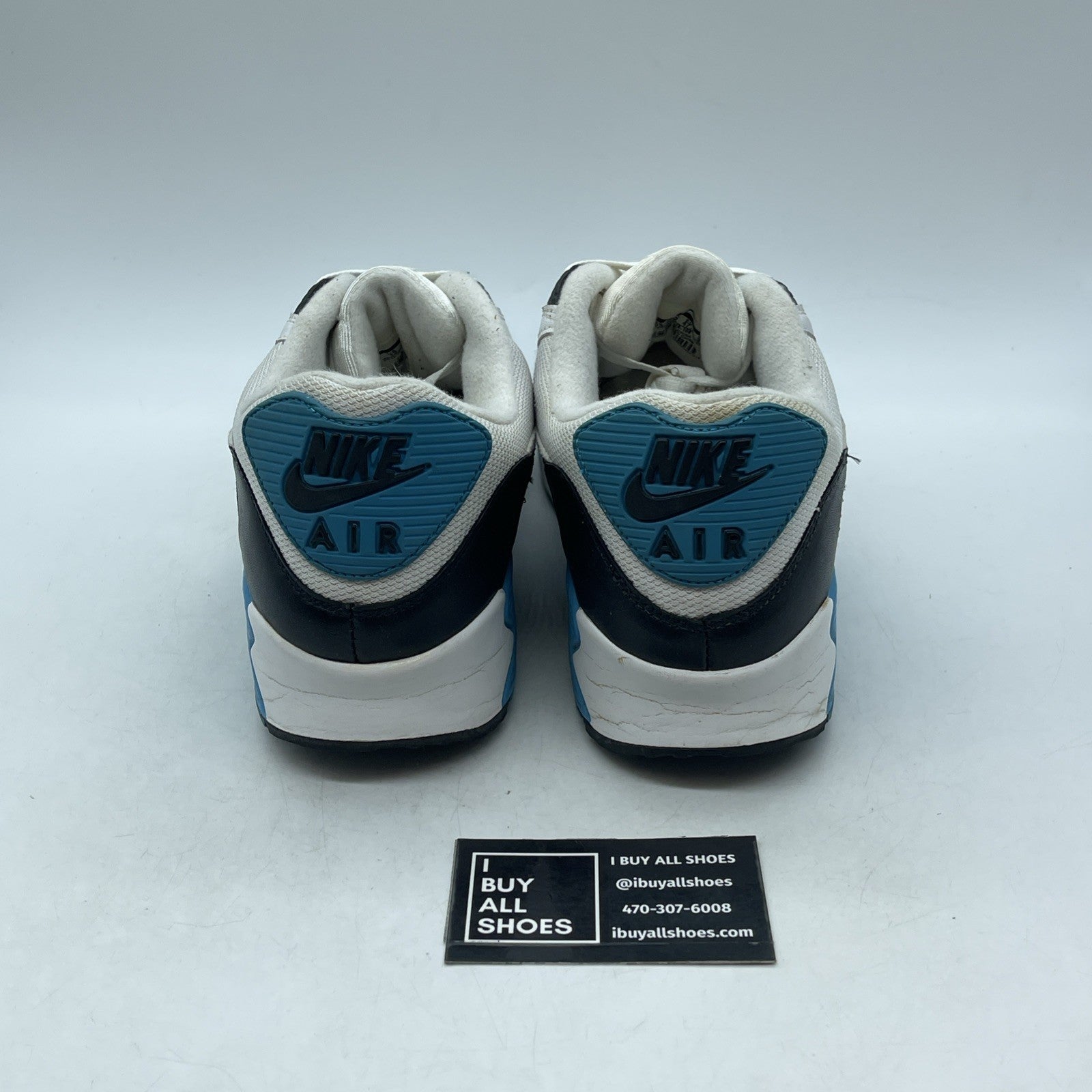 Size 13 - Nike Air Max 90 White Black Zen Grey (325018-108)