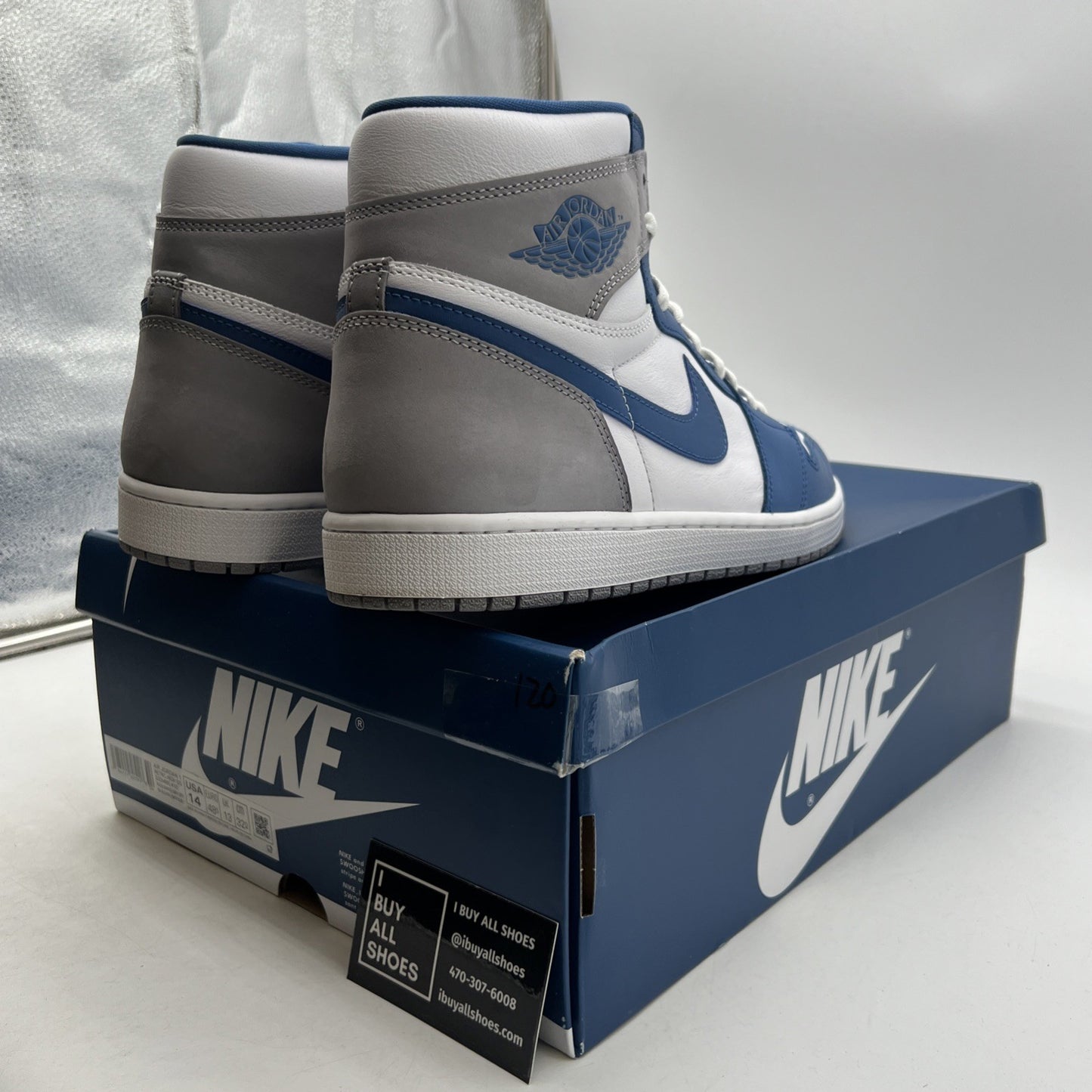 Size 14 - Air Jordan 1 Retro OG High True Blue (DZ5485-410)