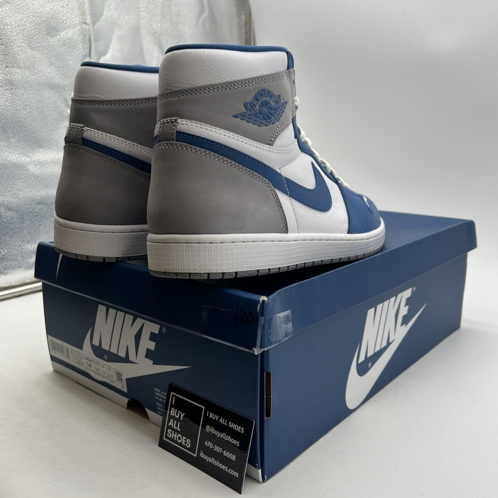 Size 14 - Air Jordan 1 Retro OG High True Blue (DZ5485-410)