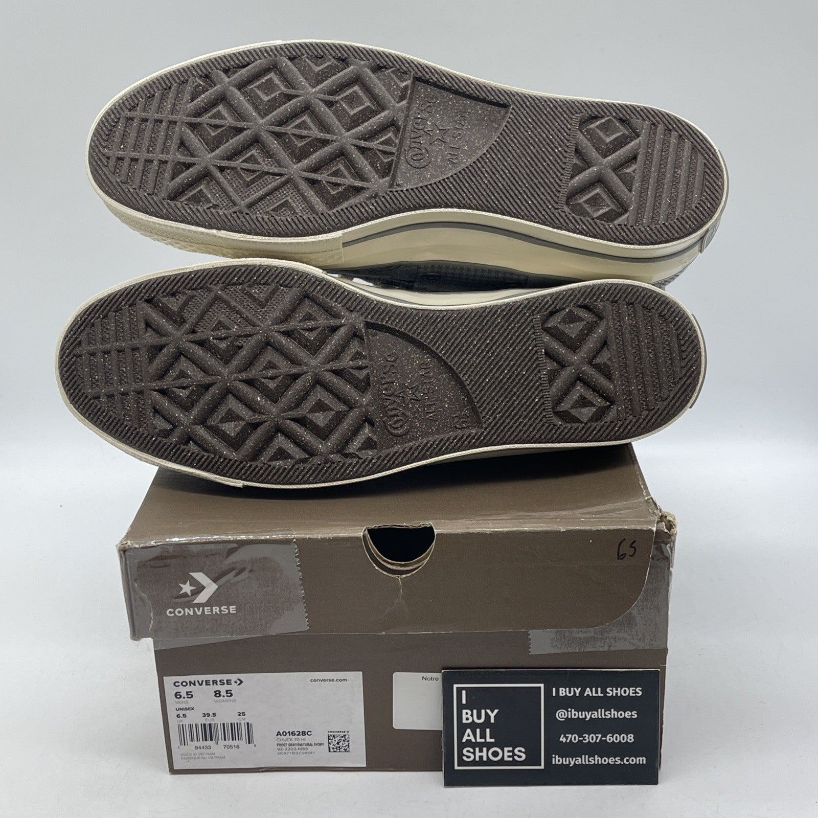 Size 6.5 - Converse Notre x Chuck 70 High Textile Grey Suede (DD1391-400)