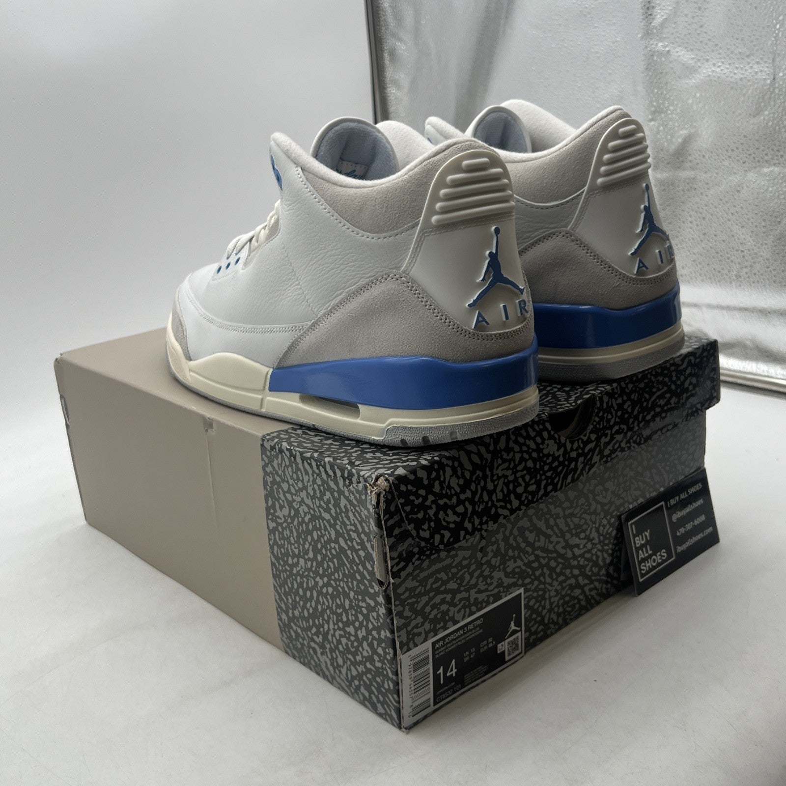 Size 14 - Air Jordan 3 Retro Lucky Shorts (CT8532-101)