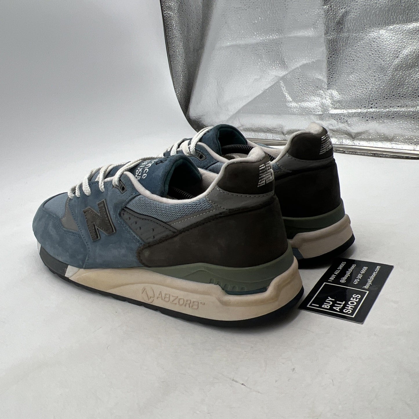 Size 13 - New Balance 998 Made in USA Blue Denim (M998BD)