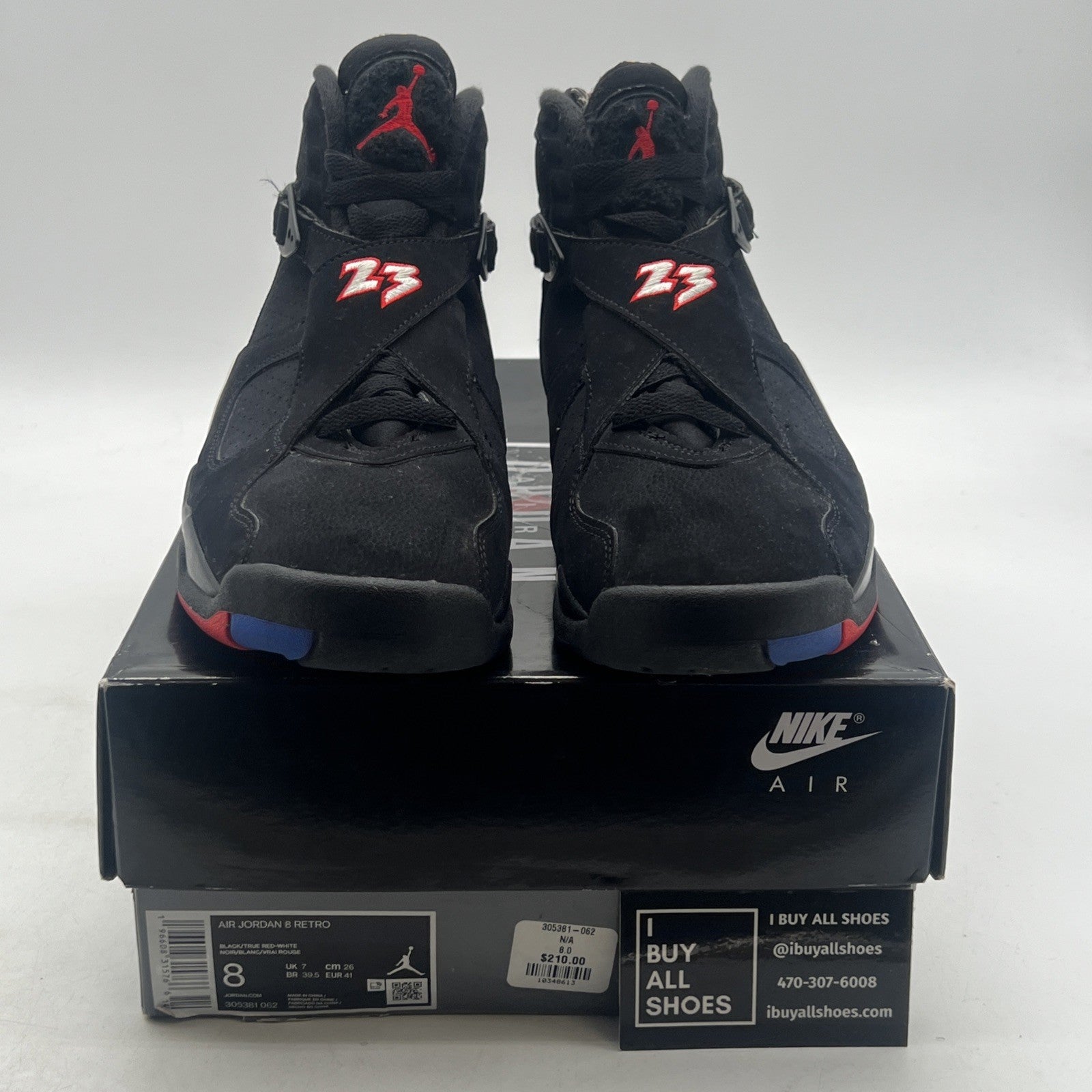 Size 8 - Air Jordan 8 Retro Mid Playoff (305381-062)