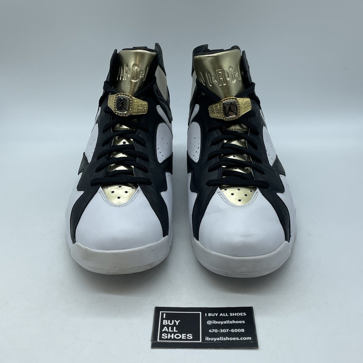 Size 14 - Air Jordan 7 Retro Champagne Black White Gold Leather (725093-140)