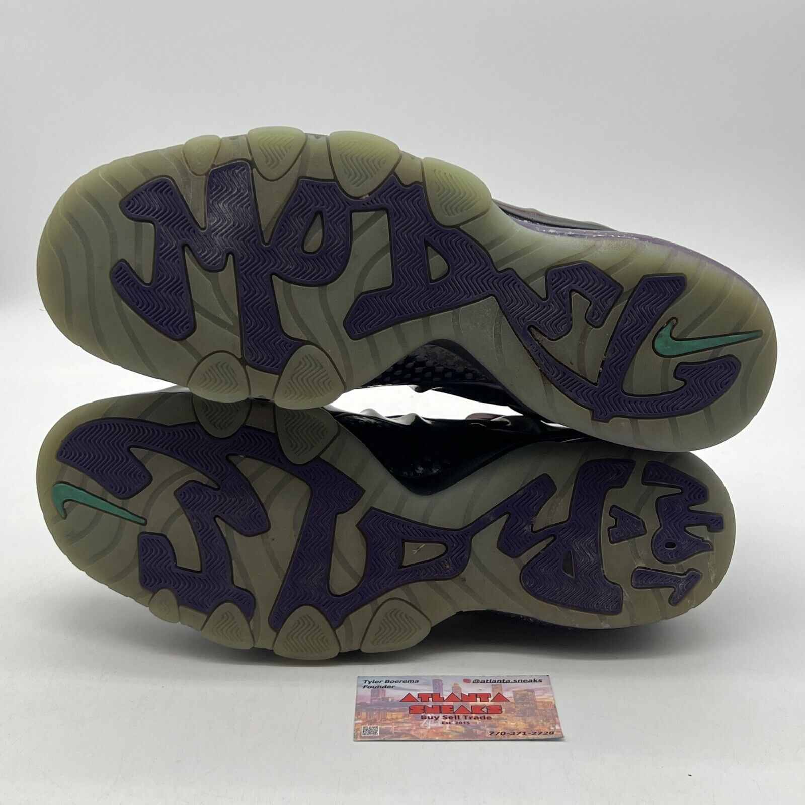 Size 13 - Nike Barkley Posite Max Eggplant Purple Suede Black (555097-003)