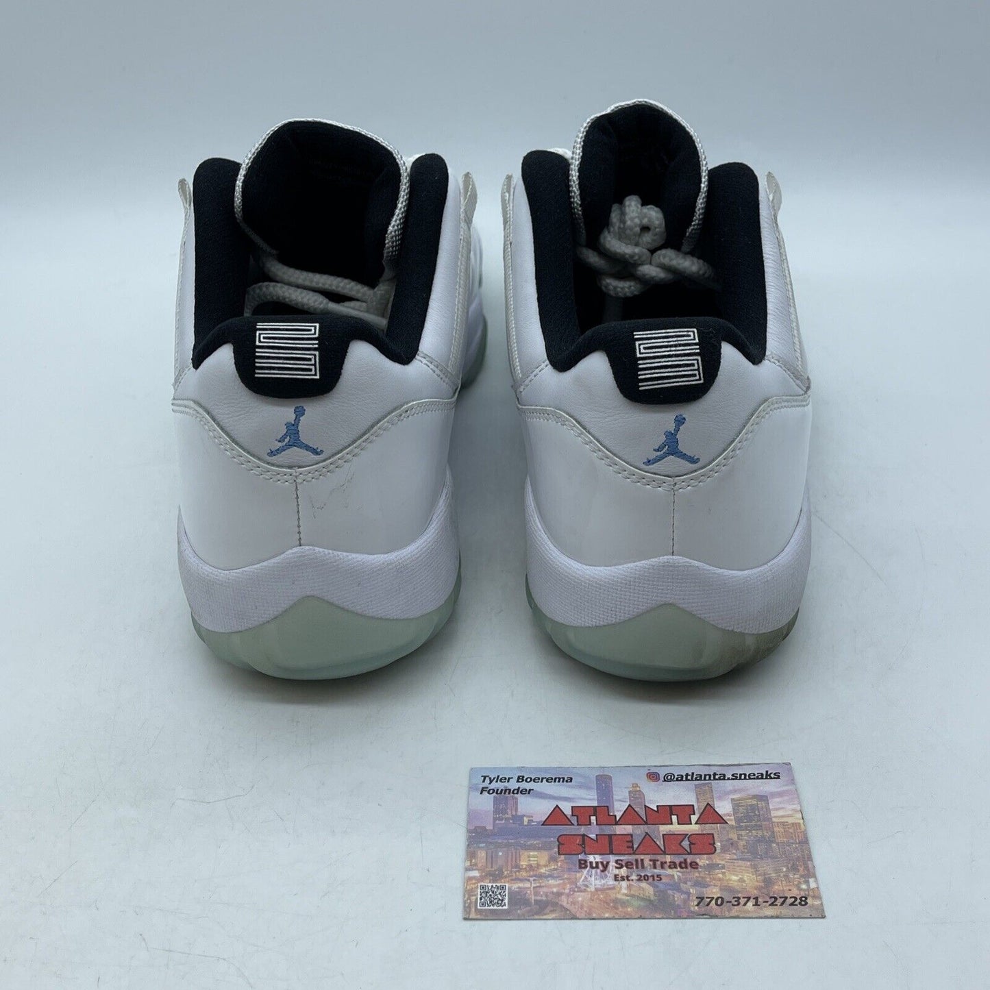 Size 9.5 - Jordan 11 Retro Low Legend Blue White Leather (AV2187-117)