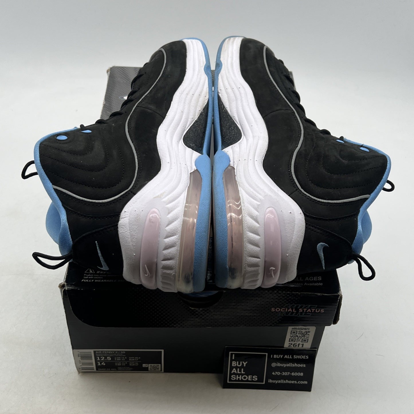 Size 12.5 - Nike Social Status x Air Penny 2 Playground - Black (DM9132-001)