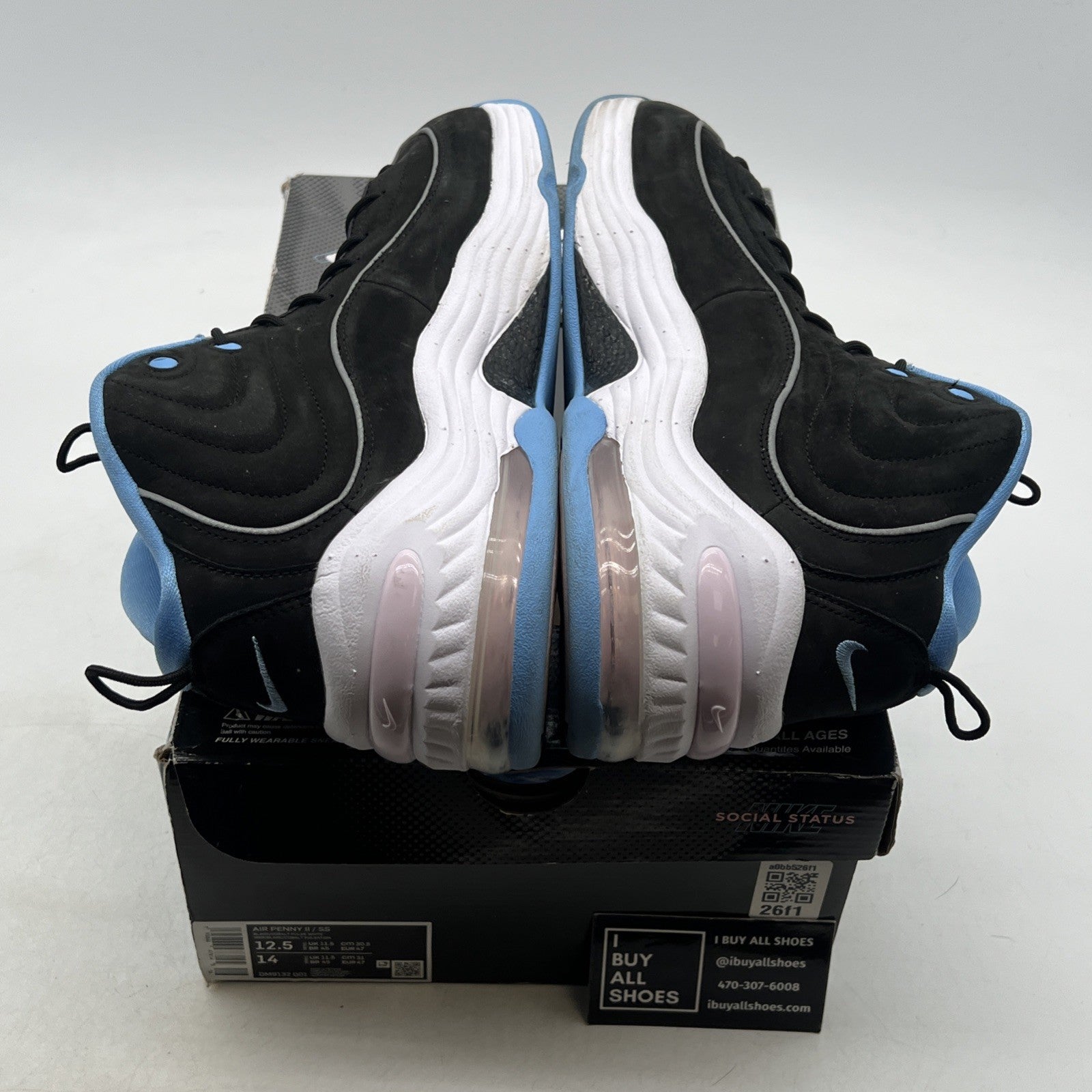 Size 12.5 - Nike Social Status x Air Penny 2 Playground - Black (DM9132-001)