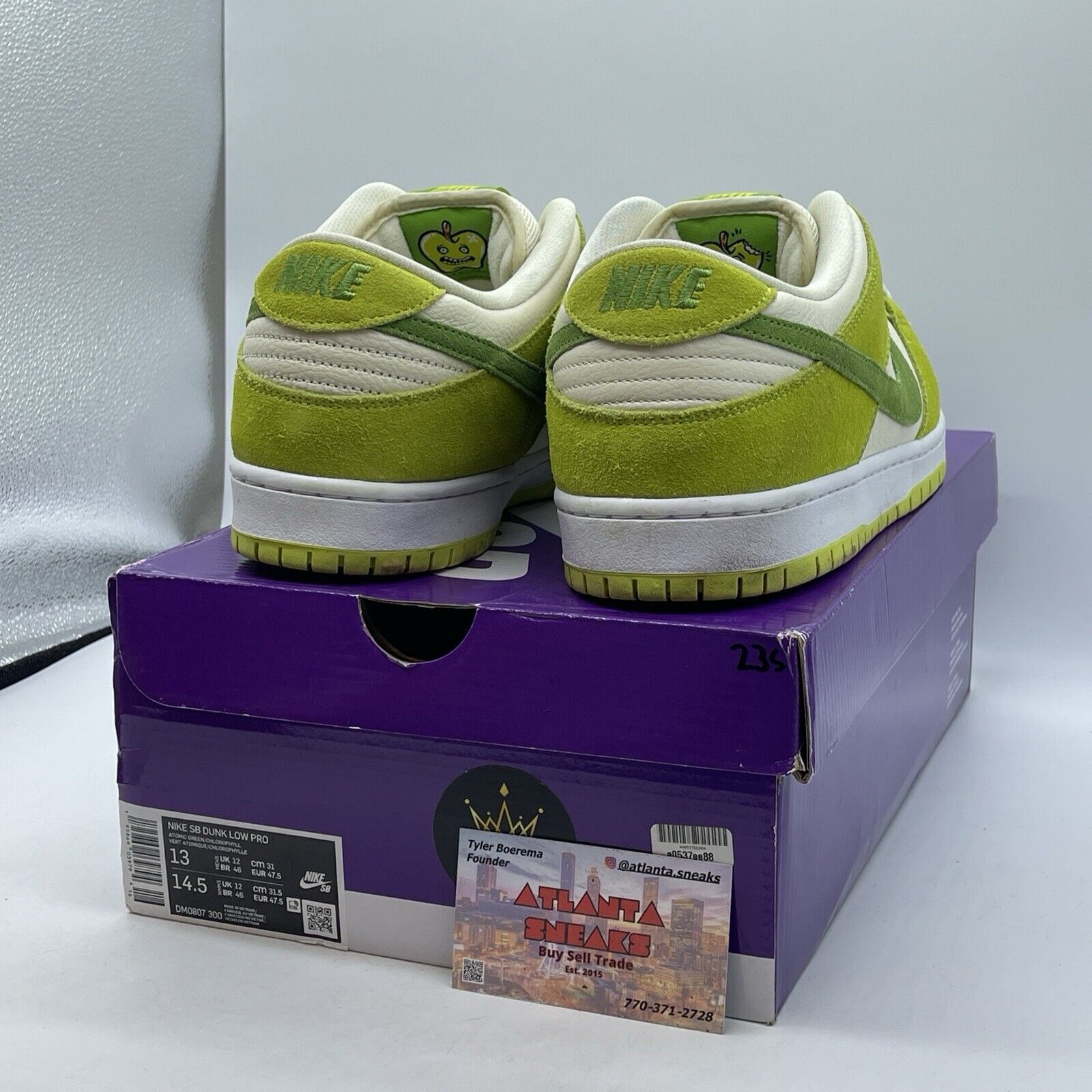 Size 13 - Nike Dunk Pro SB Low Fruity Pack - Green Apple