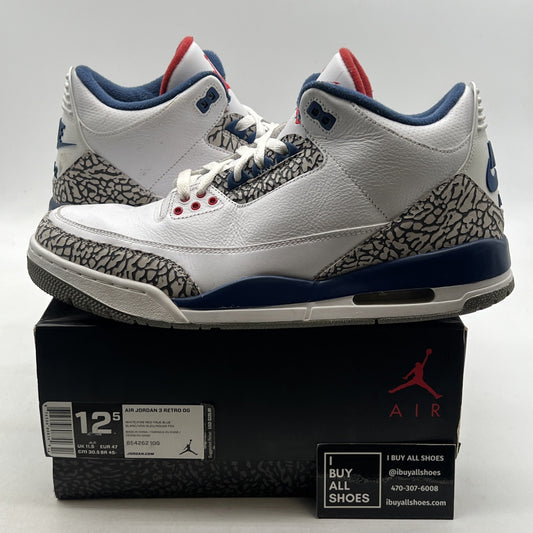 Size 12.5 - Air Jordan 3 Retro OG Mid True Blue (854262-106)