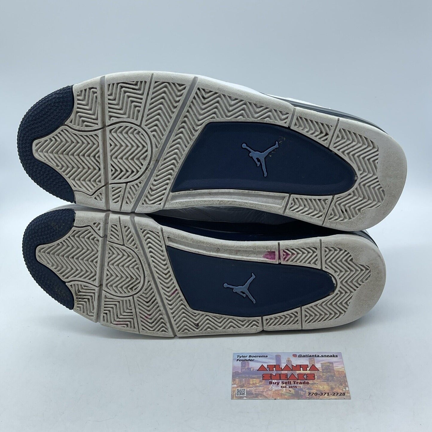Size 11.5 - Air Jordan 4 Retro LS Columbia Blue White Leather (314254-107)