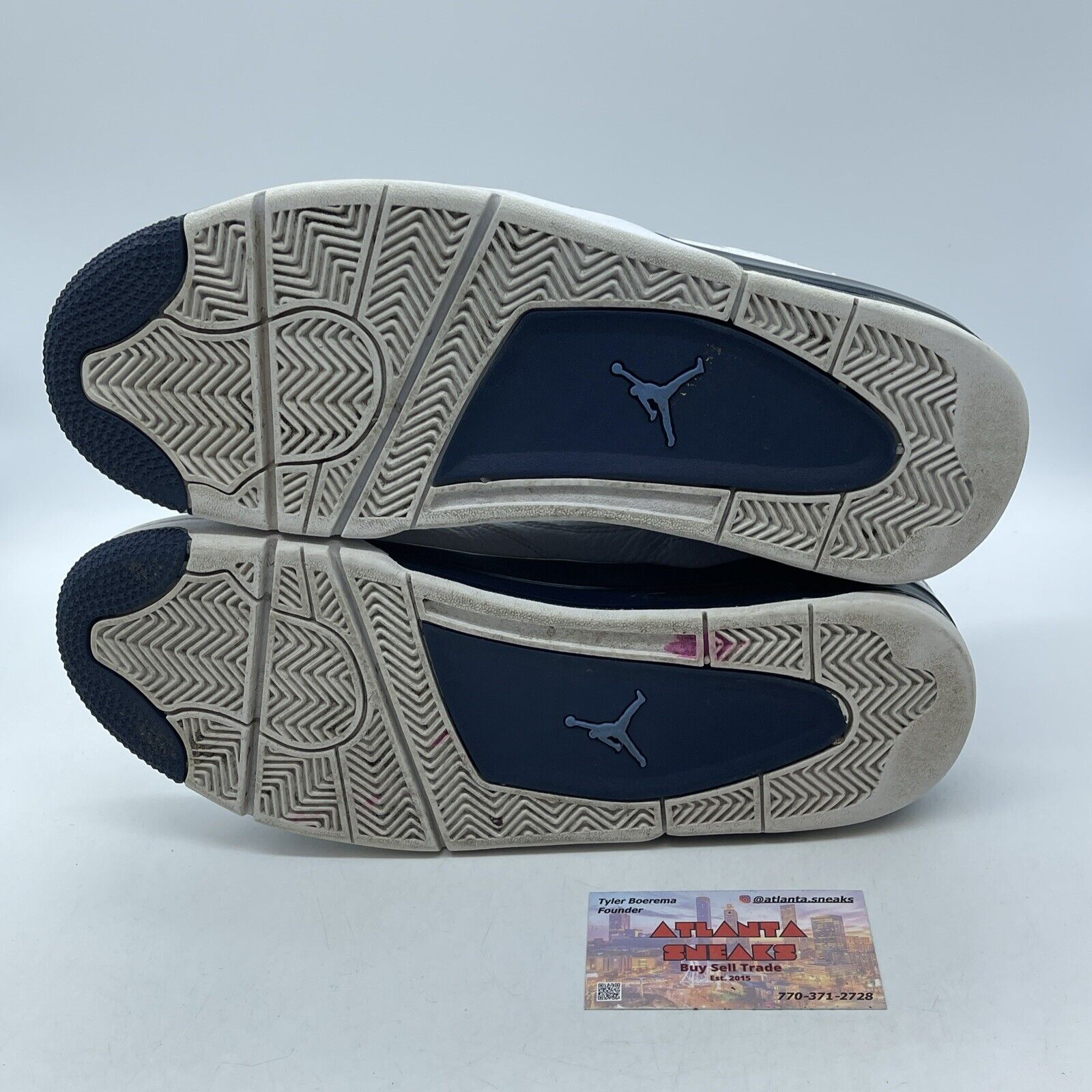 Size 11.5 - Air Jordan 4 Retro LS Columbia Blue White Leather (314254-107)
