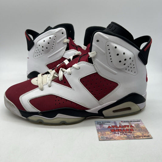 Size 9.5 - Jordan 6 Retro OG Mid Carmine White Leather Suede (CT8529-106)