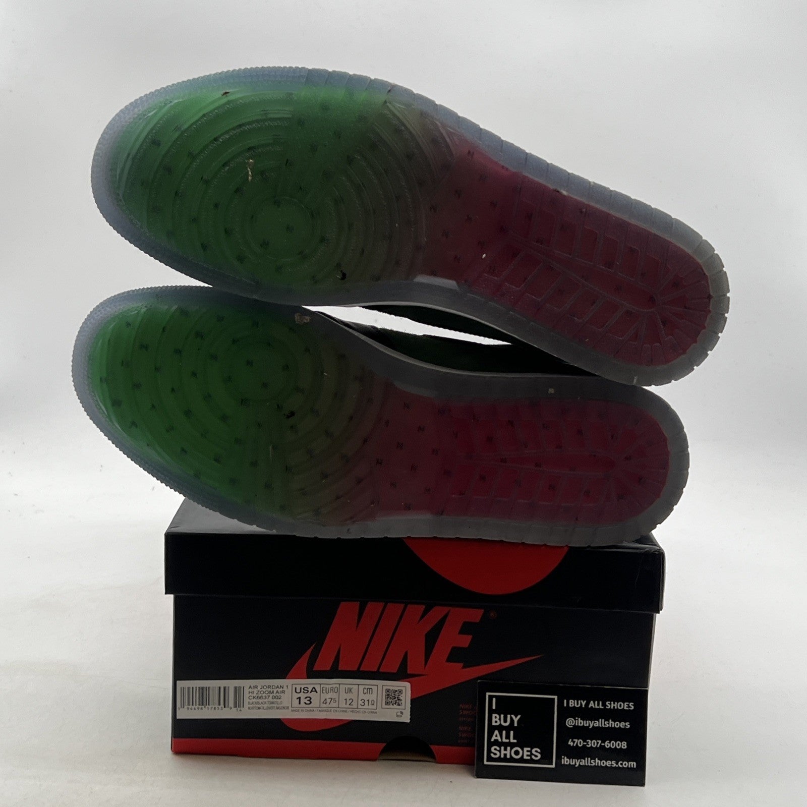 Size 13 - Air Jordan 1 Zoom High Zen Green (CK6637-002)