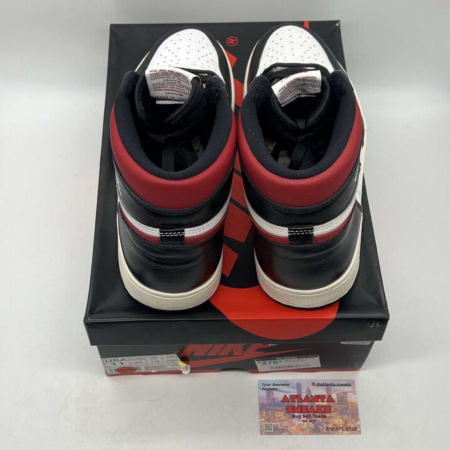 Size 11 - Jordan 1 Retro High OG Gym Red 2019 White Black Red Leather 555088-061