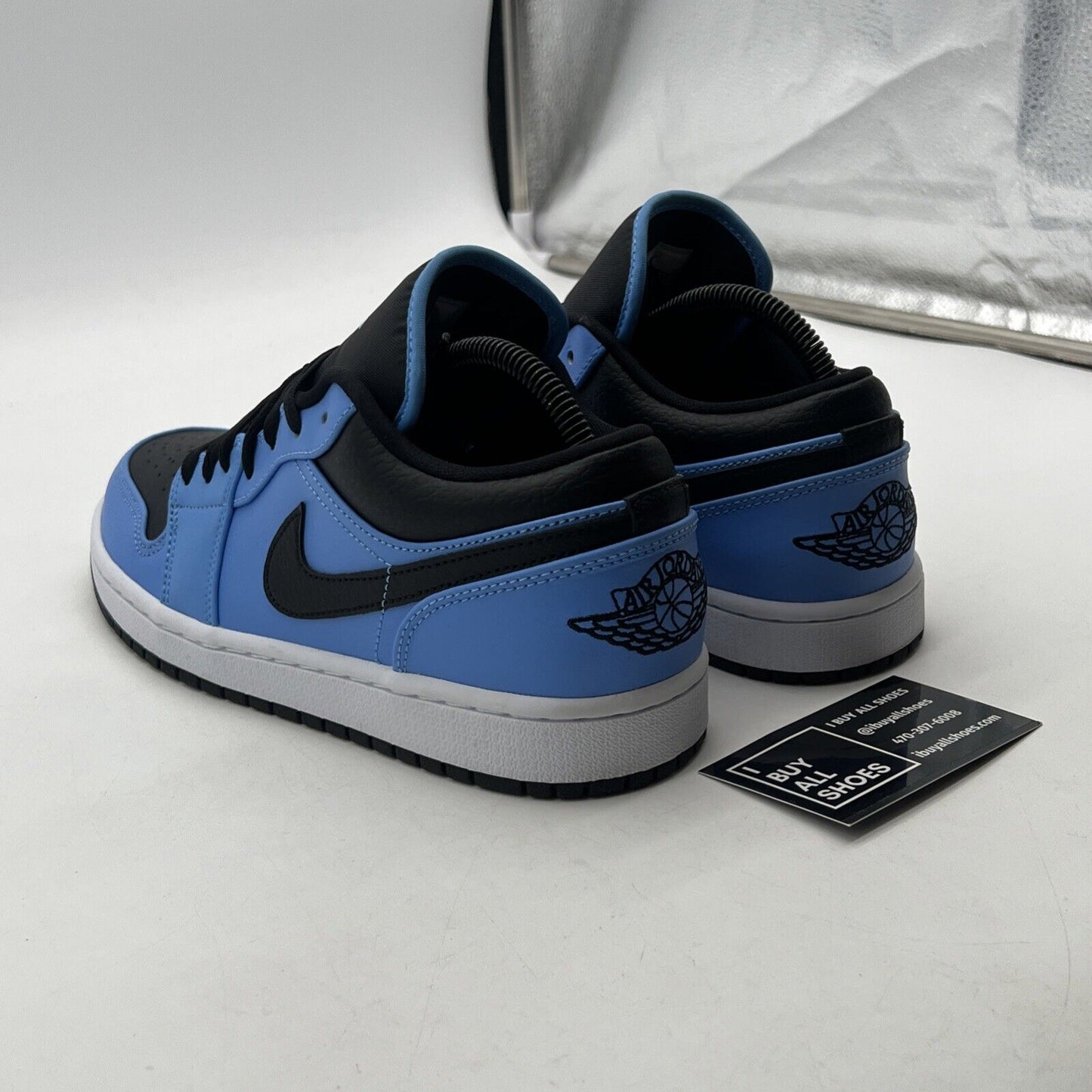 Size 8 - Air Jordan 1 Low University Blue Black (553558-403)