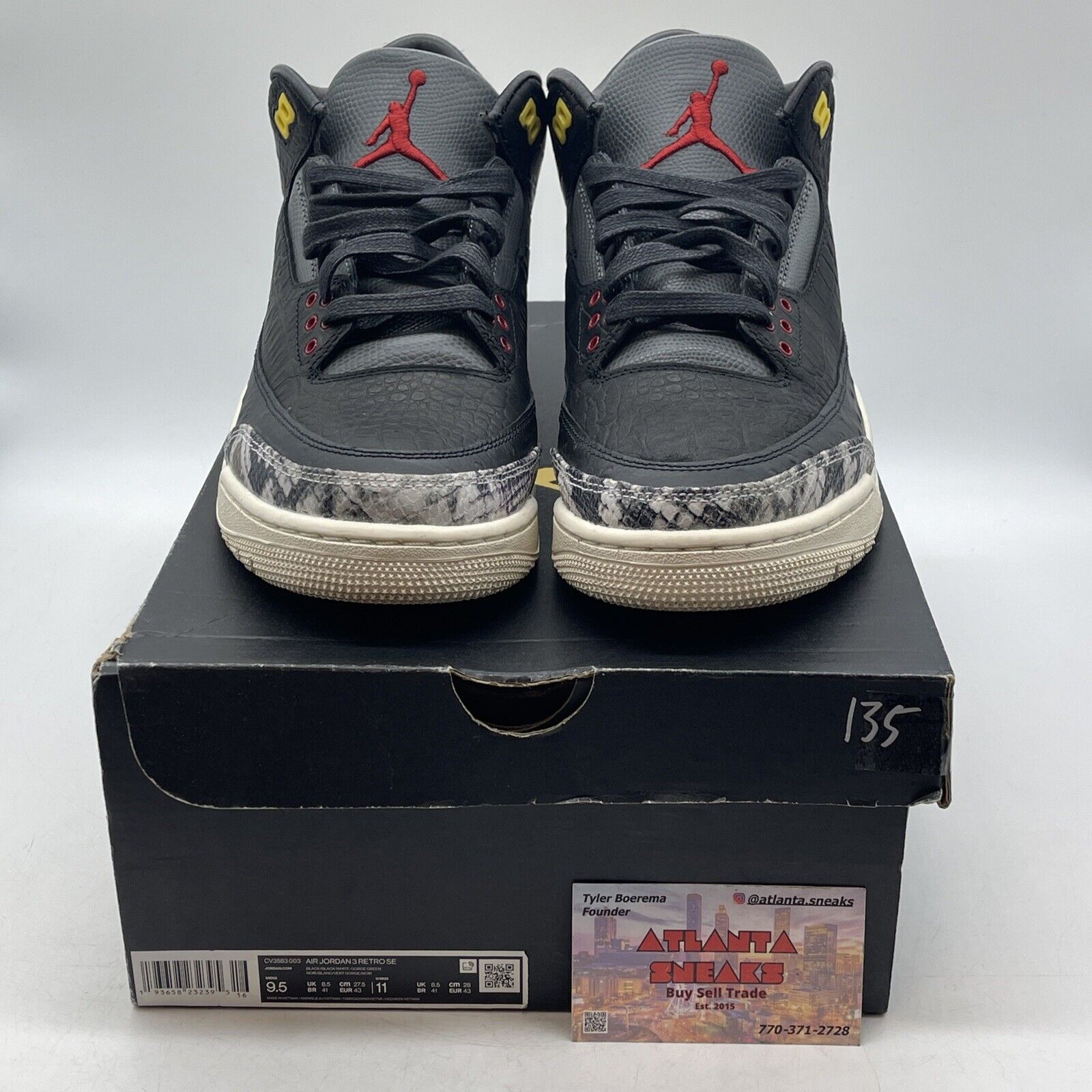 Size 9 - Air Jordan 3 Retro SE Animal Instinct 2.0 Black Grey (CV3583-003)