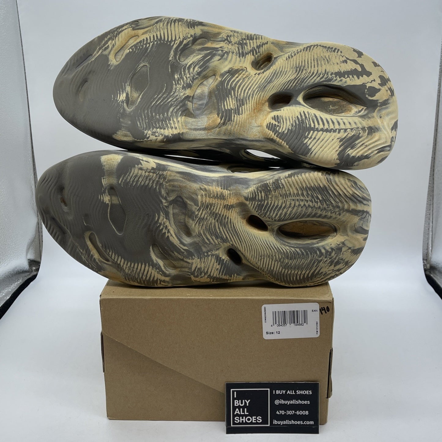 Size 12 - adidas Yeezy Foam RNNR MXT Moon Gray Tan Rubber (GV7904)