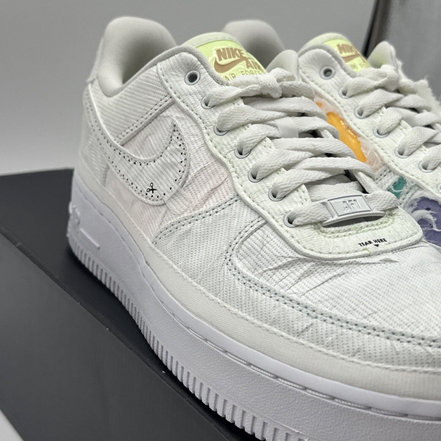 Size 8.5 W - Nike Air Force 1 Low Pastel Reveal. Firs 7 Men’s. Left Shoe Reveald