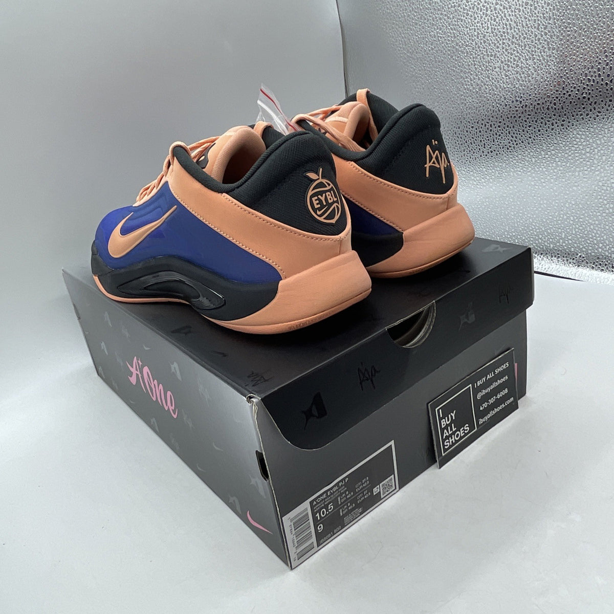 Size 10.5 - Brand New Nike A'ja 1 EYBL Peach Jam (IB8091-800)