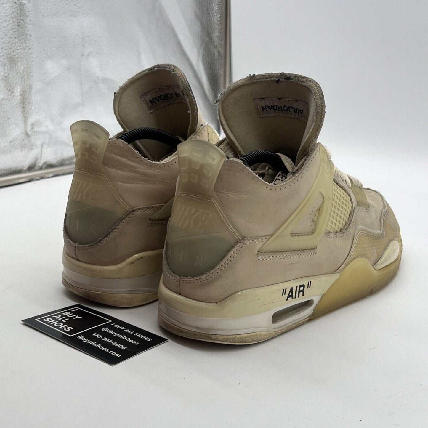Size 10 - Air Jordan 4 SP x Off-White Mid Sail W (CV9388-100)