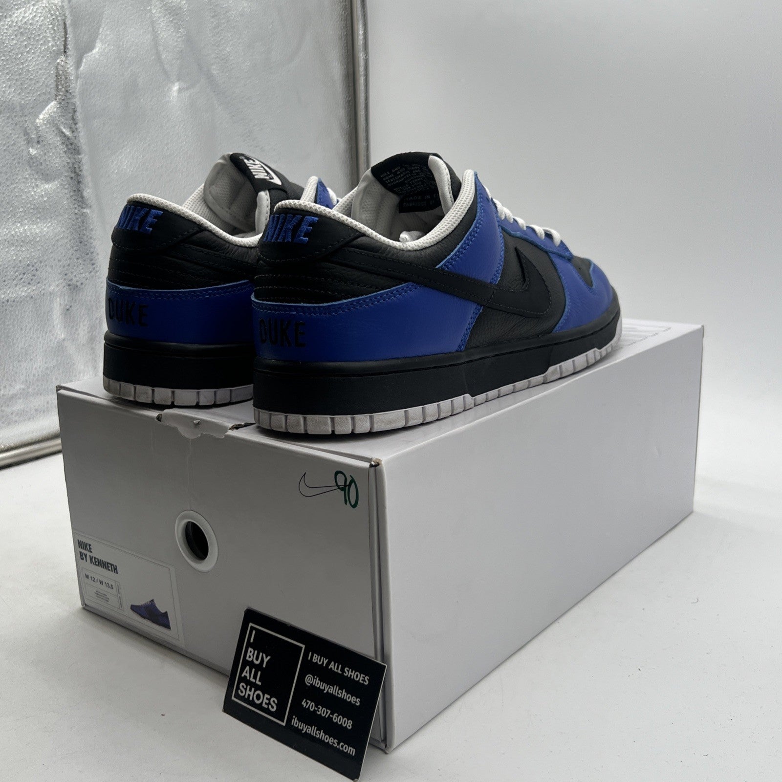 Size 12 - Nike Dunk Low ID By You Black Blue White Men’s (FN0569-900)