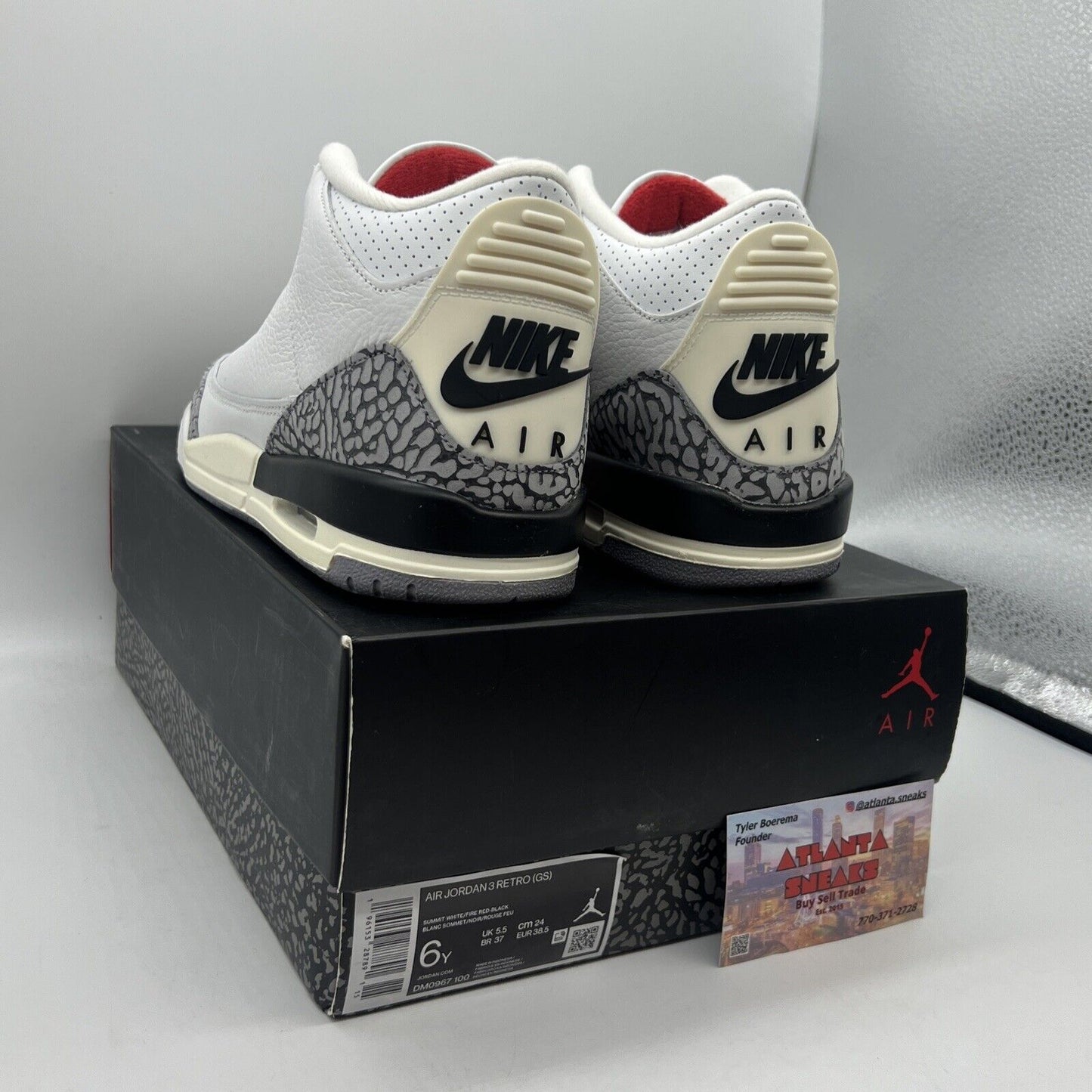 Size 6 - Jordan 3 Retro Mid White Cement Reimagined Brand New Og All