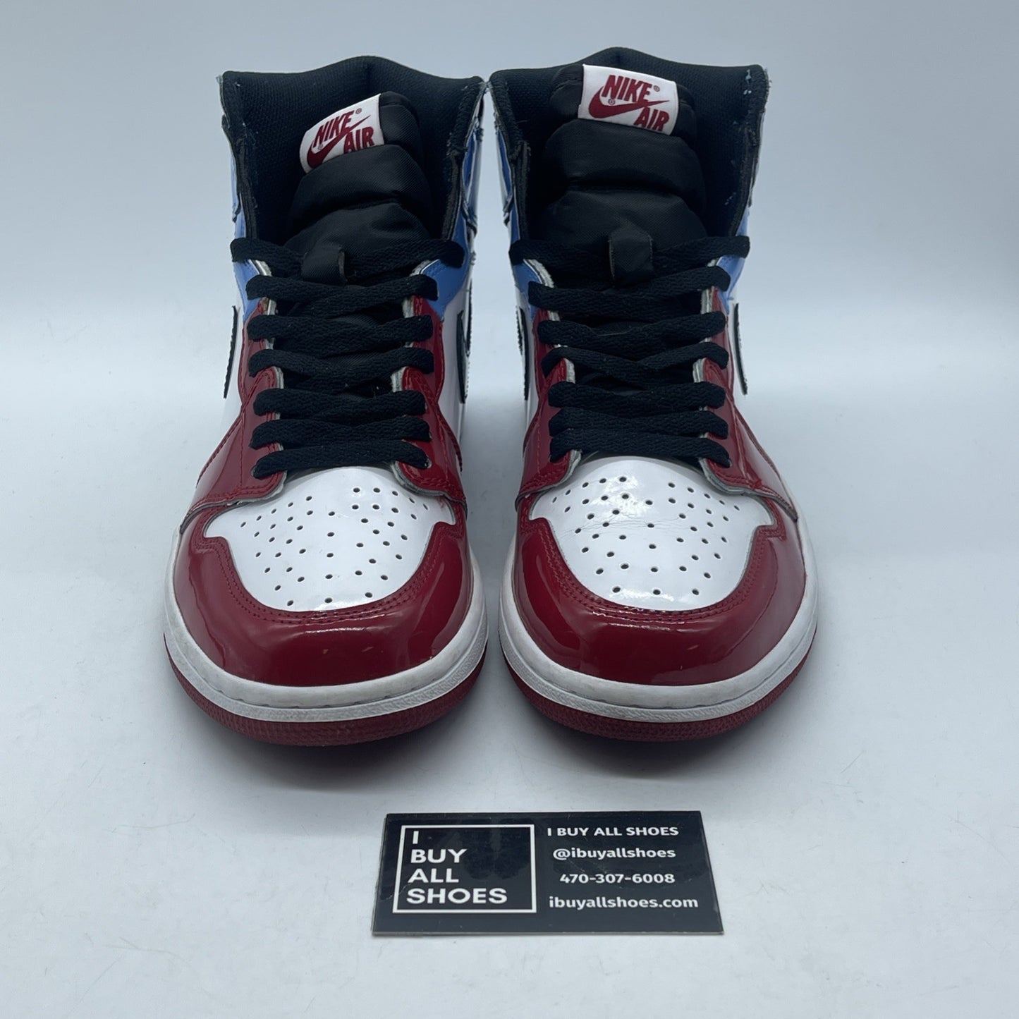 Size 9.5 - Jordan 1 Retro OG High Fearless Blue Red Leather (CK5666-100)