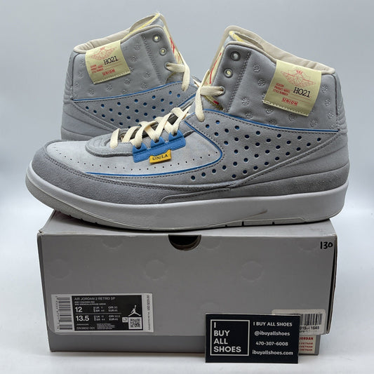 Size 12 - Jordan 2 Gray Fog 2022 Blue Suede Leather (DN3802-001)